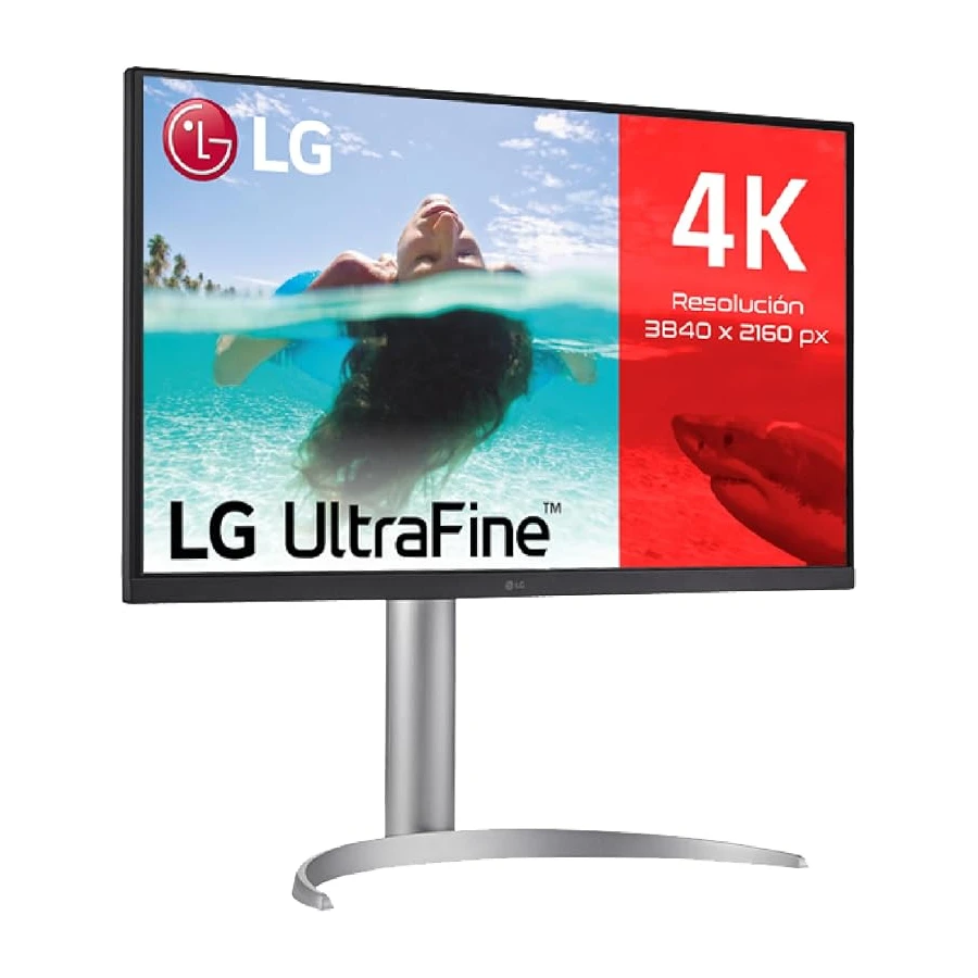 LG 27UQ850V-W - Monitor Ultrafine 4K UHD 27", (3840x2160), Nano IPS, 60Hz, HDR10, 5ms (GtG), DCI-P3, DisplayHDR 400, AMD FreeSync, USB-C, 2xHDMI, Inclinación/Altura/Pivote, Blanco/Plata