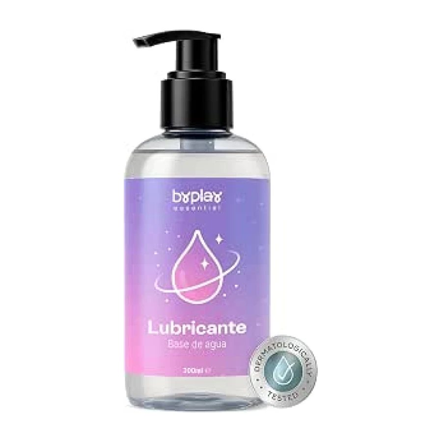 BYPLAY Lubricante Base Agua Hipoalergénico - Gel Hidratante Femenino Sin Parabenos ni Siliconas Compatible con Preservativos No Pegajoso Parejas Piel Suave Sin Perfume 200ml