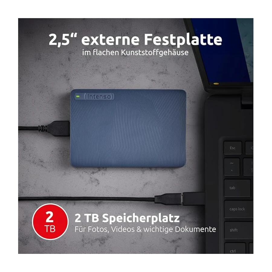 Intenso HDD Externo 6029585 2tb 2.5" USB 3.2 Azul