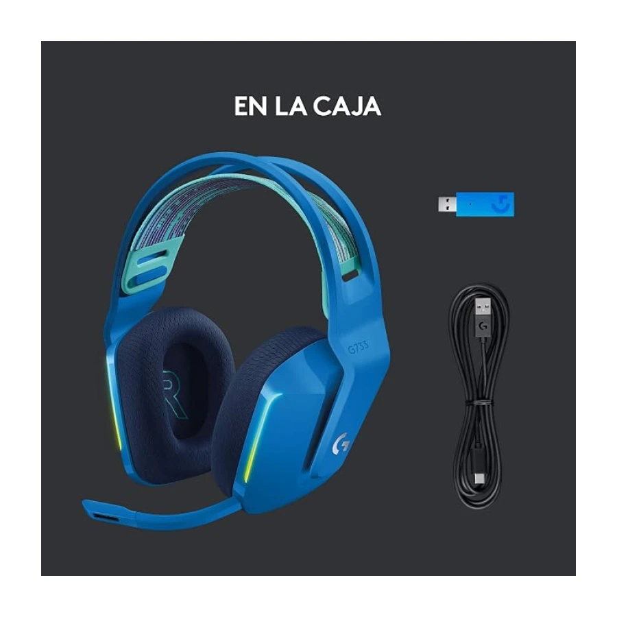 Logitech G733 Lightspeed Auriculares con Micrófono Inalámbricos