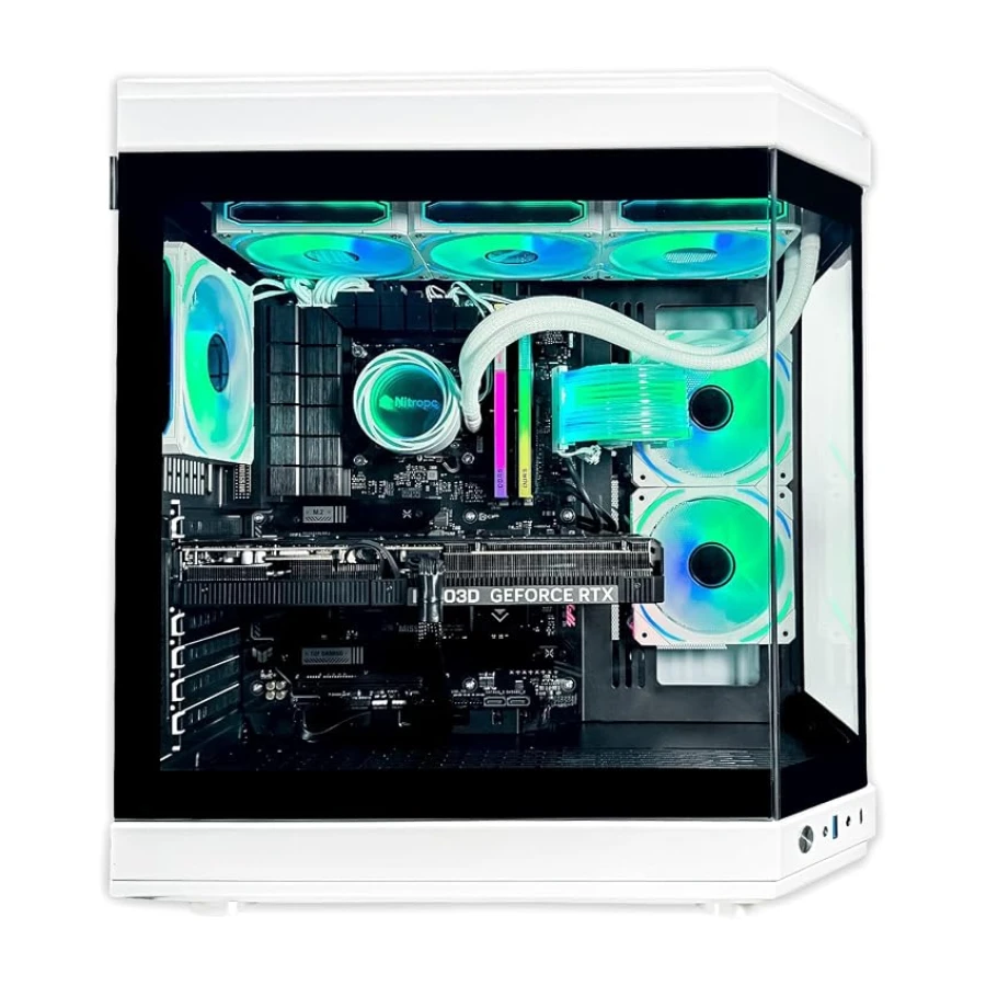 NitroPC - Pack Boost | PC Gaming Completo (Intel Core i7 14700KF 3.4/5.6GHz, RTX 5060 Ti 16GB, RAM 32GB RGB, M2 2TB, Windows 11 Pro | WiFi Monitor 27", Teclado ratón, Cascos) PC sobremesa