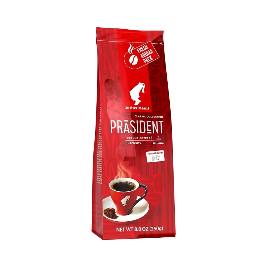 Julius Meinl Präsident Blend Öğütülmüş Filtre Kahve, Orta Kavrulmuş, Yumuşak İçim 220 g
