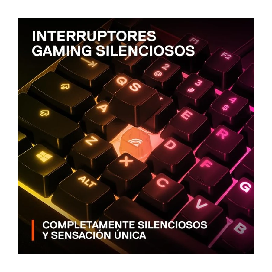 SteelSeries Apex 3 TKL - Teclado Gaming - Factor forma compacto TKL de esports - Iluminación RGB de 8 zonas - Teclado americano (QWERTY)
