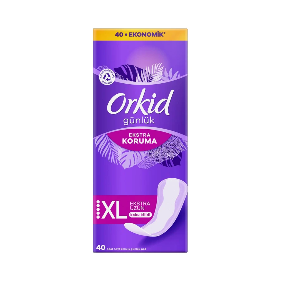Orkid Extra Koruma Günlük Ped Extra Uzun 40 Adet Ped