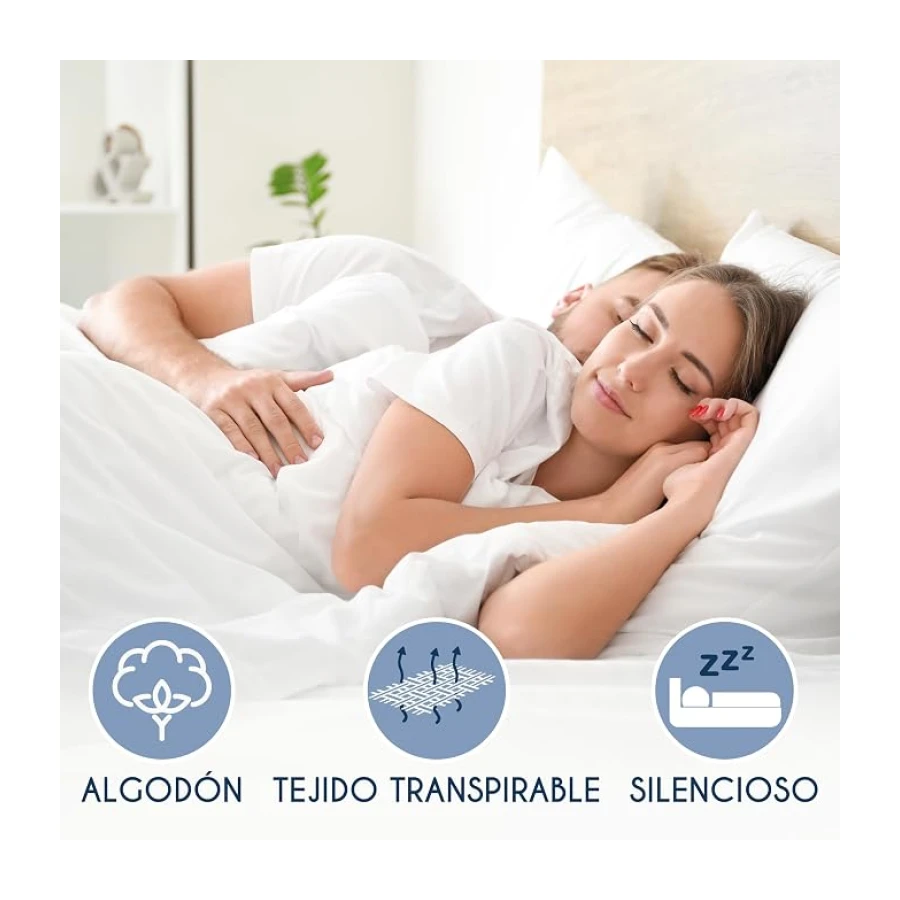 Dreamzie - Protector Colchón 150x200 - Cubre Colchon Impermeable