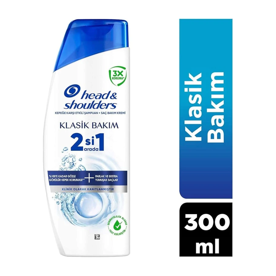 Head & Shoulders Klasik Bakım 2'si 1 Arada Kepeğe Karşı Etkili Şampuan 300ml