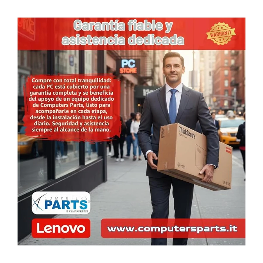 Lenovo All in one 24" i5 8500 pantalla táctil hasta 3,50 Ghz – 16 GB de RAM – SSD de 512 GB -Windows 11 Pro - Office y Business PC usb-c 36 meses de garantía