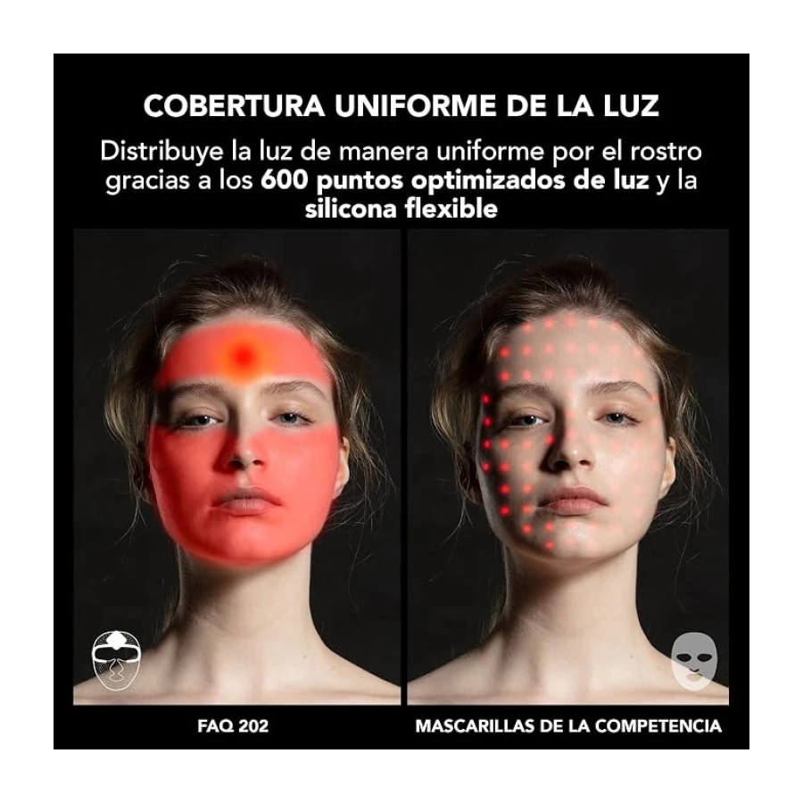FAQ 202 Máscara facial LED de 8 colores - Cuidado avanzado de la piel