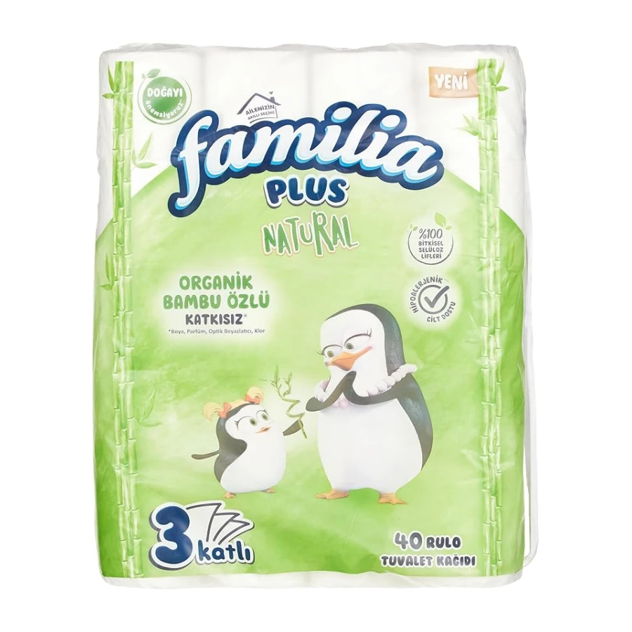 Familia Plus Natural 40'lı Paket Tuvalet Kağıdı