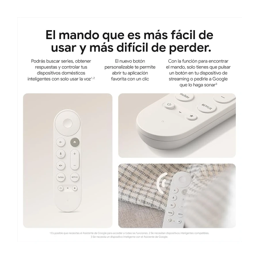Google TV Streamer 4K - Streaming rápido de Entretenimiento en 4K con HDR - Porcelana