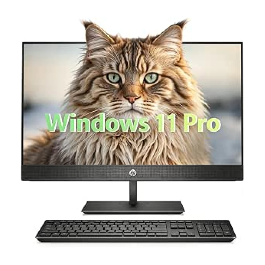 HP ProOne 600 G5 Todo-en-Uno Computadora de Sobremesa, con pantalla de 21,5 pulgadas, Intel Core i5-9500T, 16 GB de RAM, SSD de 256 GB, teclado QWERTY de EE. UU., WiFi, Bluetooth, Windows 11 Pro