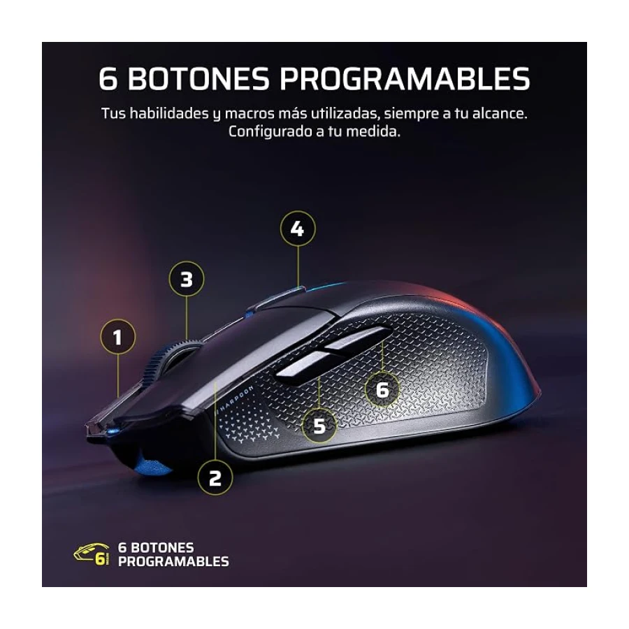 Corsair Harpoon v2 Wireless Ratón para Juegos – Negro