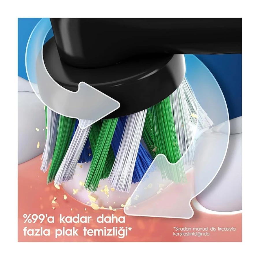Oral-B Şarjlı/Elektrikli Diş Fırçası Vitality Pro Siyah Koruma ve Temizlik