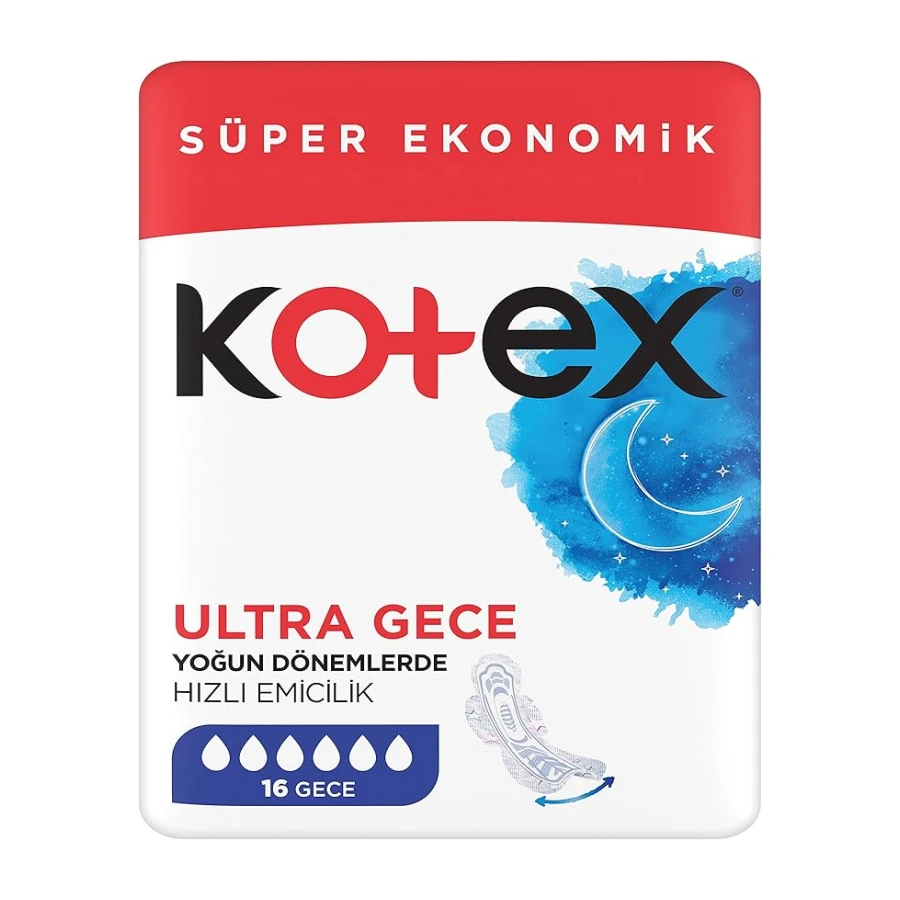 Kotex Ultra Süper Ekonomik Gece 16'lı 1 Paket