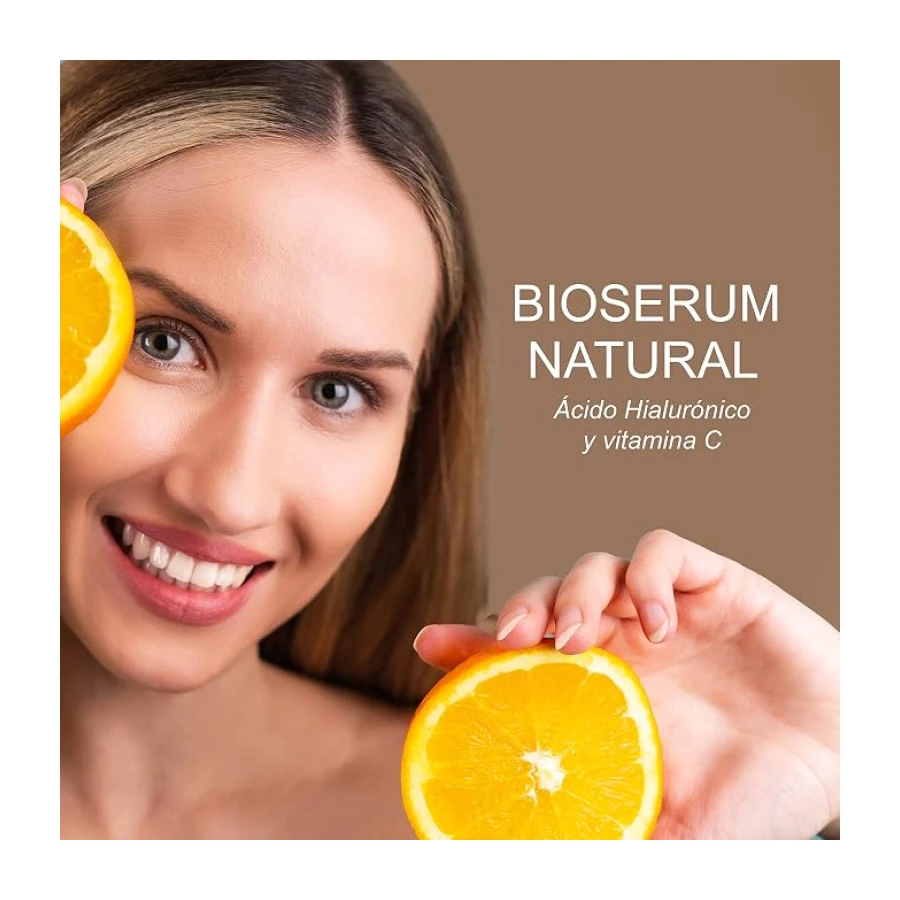 Serum Ácido Hialurónico y Vitamina C Natural para Cara, 100 ml