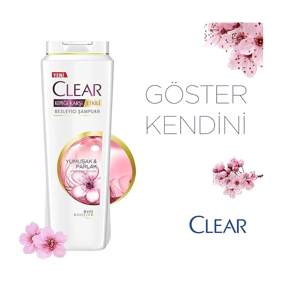 Clear Besleyici Şampuan Kepeğe Karşı Etkili Yumuşak ve Parlak Saçlar 600 ml