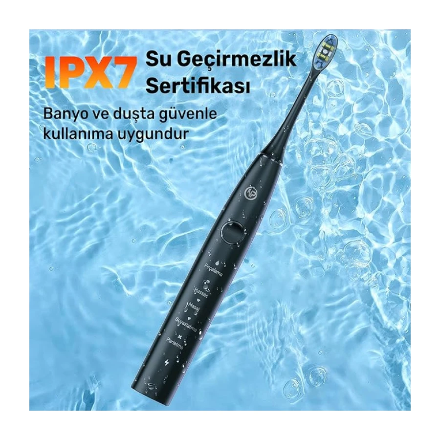 NPO Nicefeel X610-Z Dakikada 40000 Titreşim, Şarjlı Sonic Profesyonel Diş Fırçası