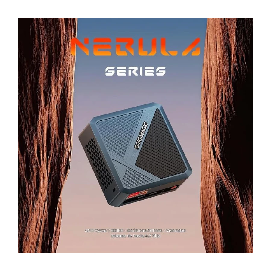 Mini PC N2 Pro, con Ryzen 7 6800H (8 núcleos/16 subprocesos, hasta 4,7 GHz), 32 GB de RAM, 1TB SSD, doble HDMI 2.0/USB 4.0/Wi-Fi 6.0/Bluetooth 5.2/LAN 2,5 GHz. Mini PC de escritorio para empresas.
