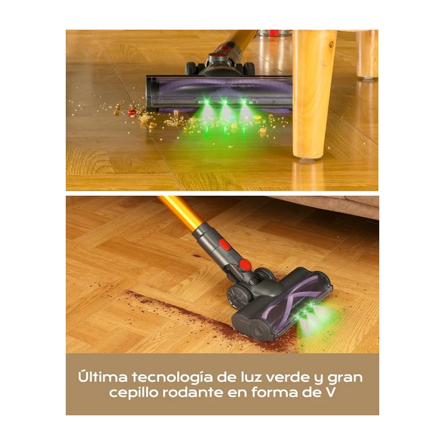 VACTechPro Aspiradora sin Cable,35kPa Escoba aspiradora sin Cable