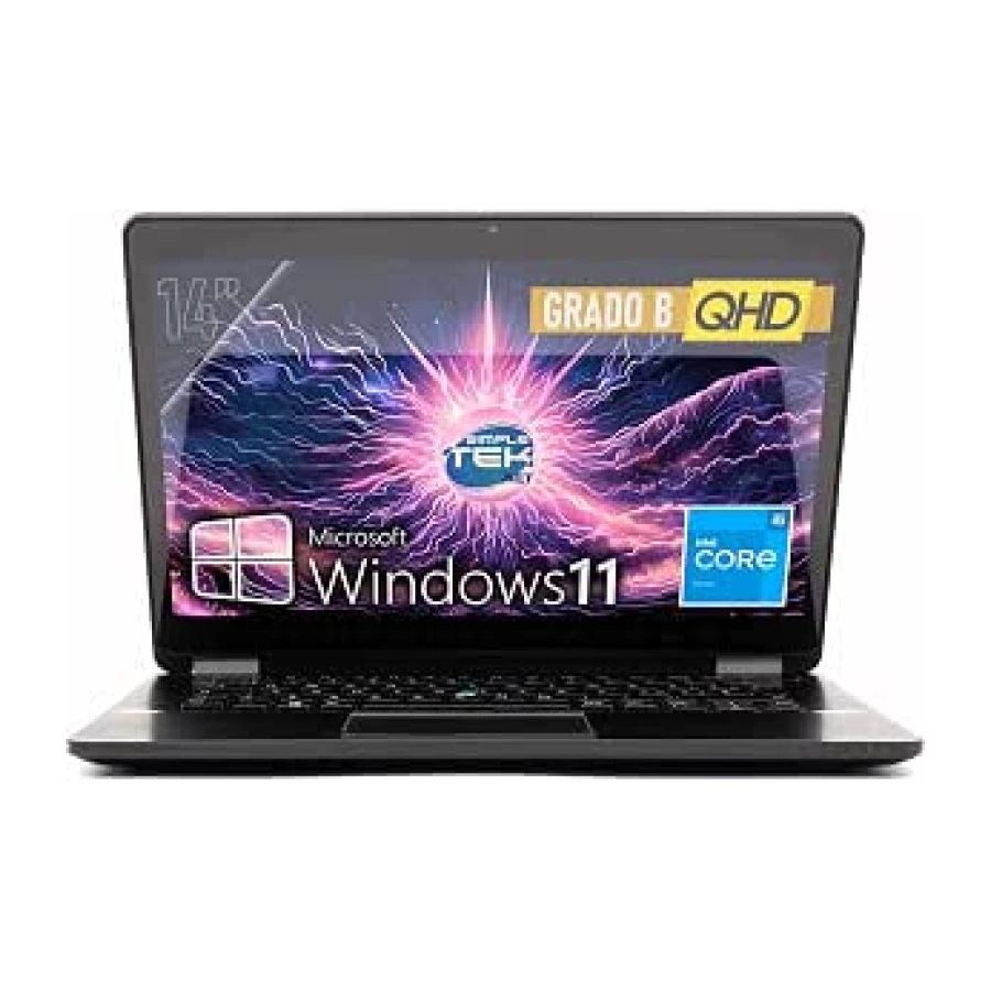 SIMPLETEK - Notebook 14" FHD Core i5 32GB RAM 4TB SSD M.2 Windows 11 Pro Layout Italiano Webcam Integrada, WiFi, BT, HDMI, miniDP (reacondicionado)