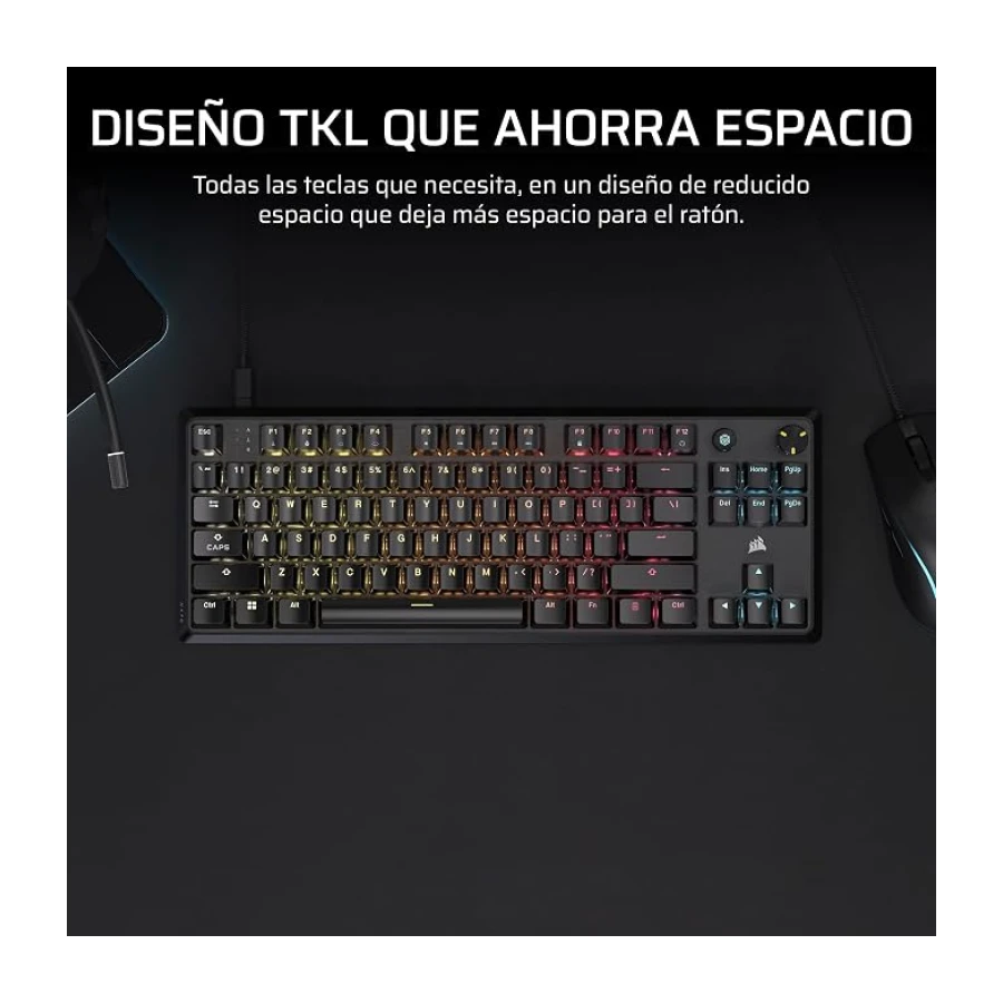 Corsair K70 Core TKL RGB Teclado Tenkeyless para Juegos – Negro