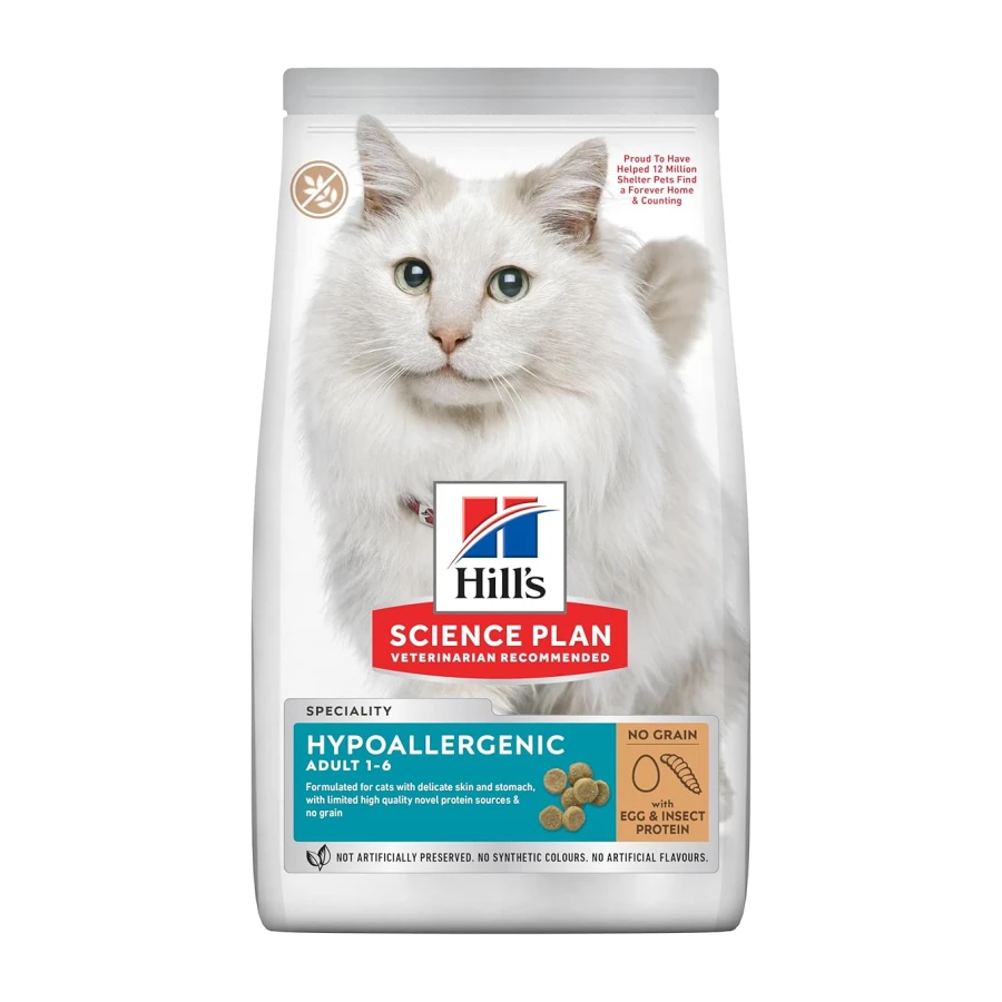 Hill's Science Plan Hypoallergenic Yumurta ve Böcek Proteinli Kedi Maması 1,5kg