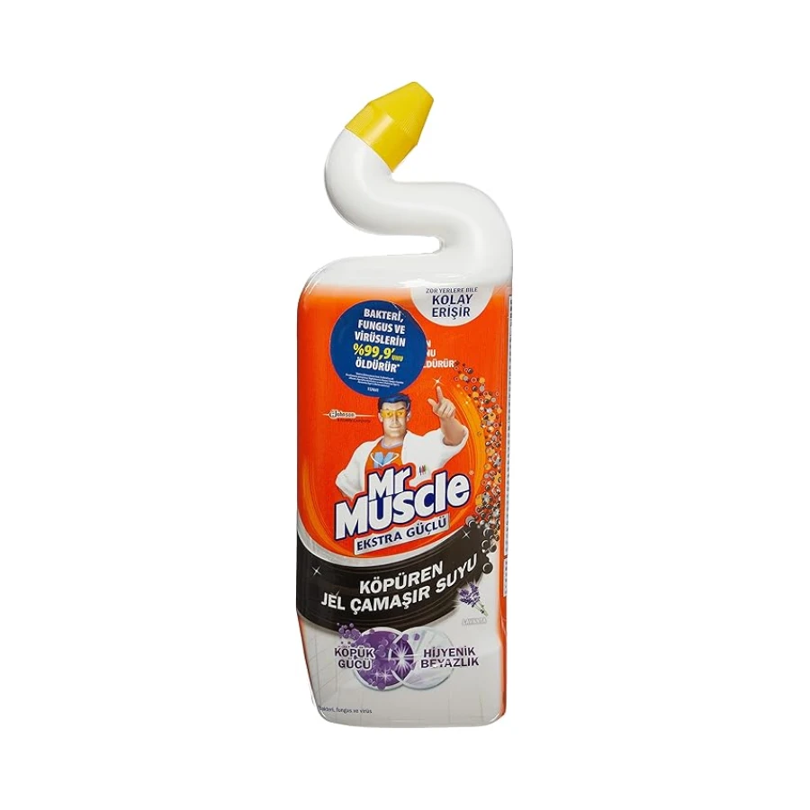 Mr Muscle Lavanta Kokulu Çamaşır suyu Katkılı Tuvalet Temizleyici 750 mL