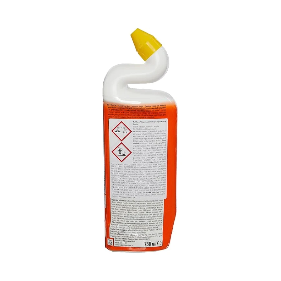 Mr Muscle Lavanta Kokulu Çamaşır suyu Katkılı Tuvalet Temizleyici 750 mL