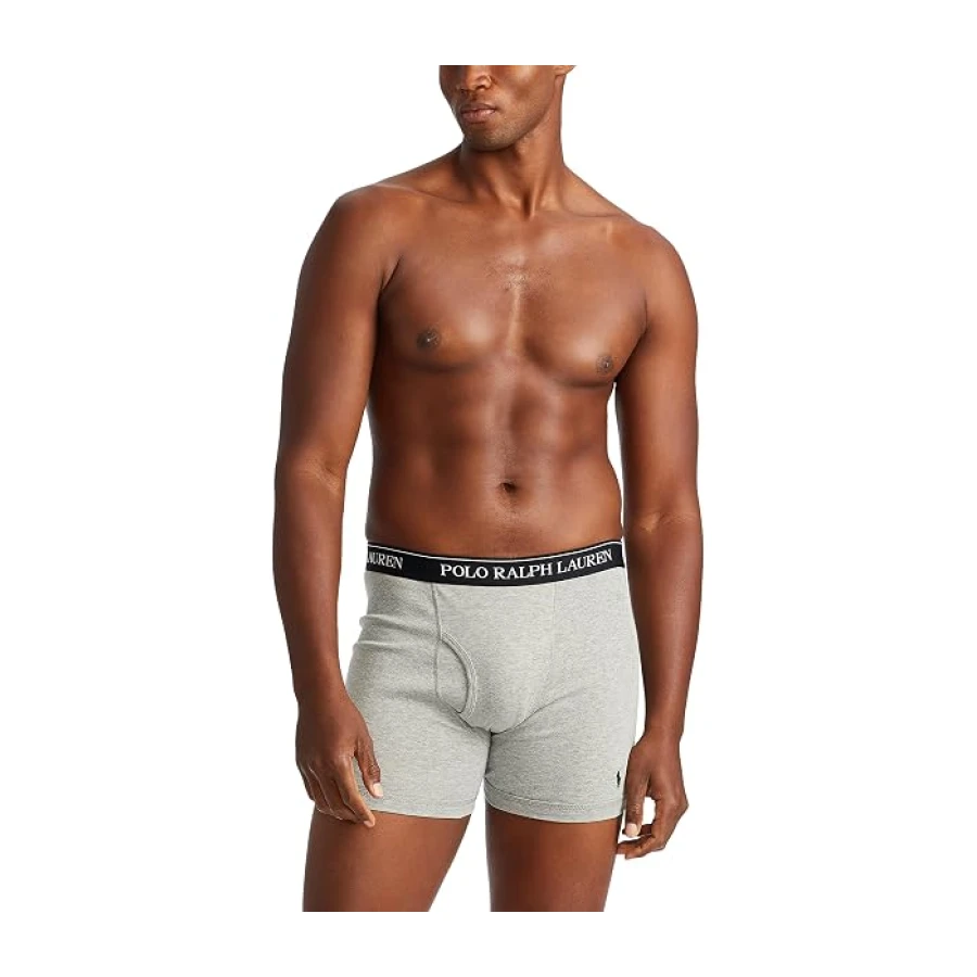 Polo Ralph Lauren Classic Fit Cotton Boxer Briefs, Trunks & Long Leg Available, 3-Pack Ropa Interior de Hombres Hombre (Pack de 3)