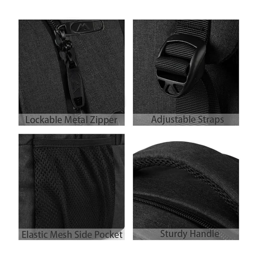 MATEIN Mochila Portatil Hombre Impermeable, Mochila Ordenador Portatil 15.6