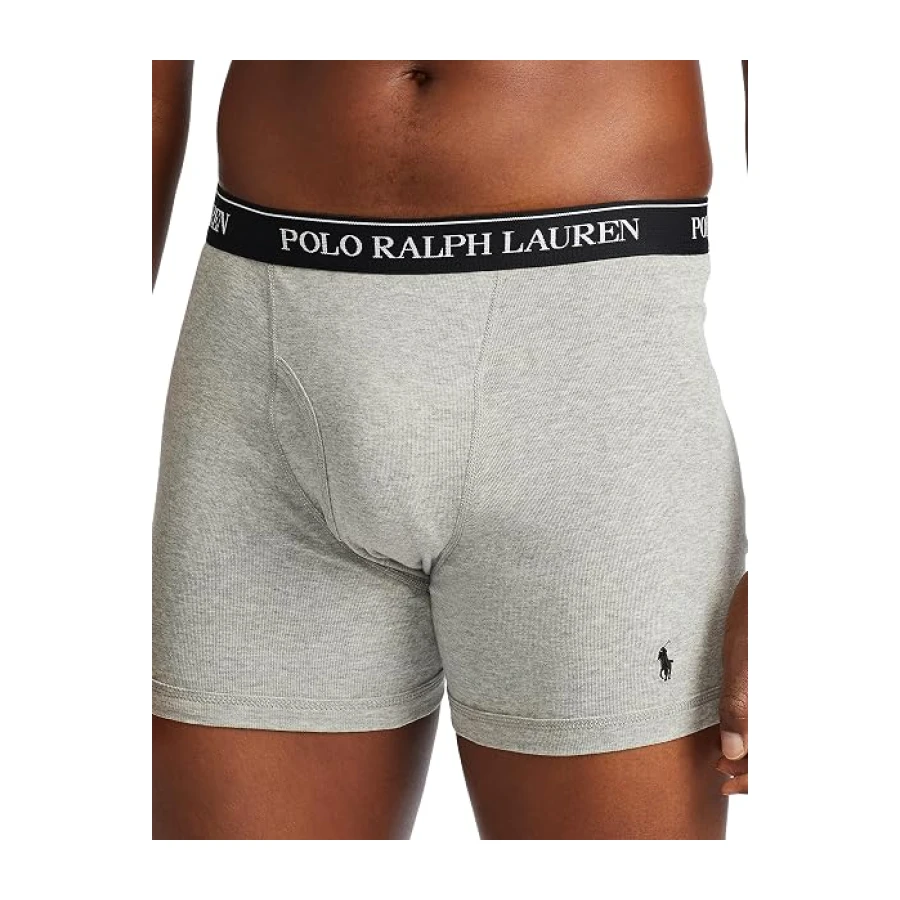 Polo Ralph Lauren Classic Fit Cotton Boxer Briefs, Trunks & Long Leg Available, 3-Pack Ropa Interior de Hombres Hombre (Pack de 3)