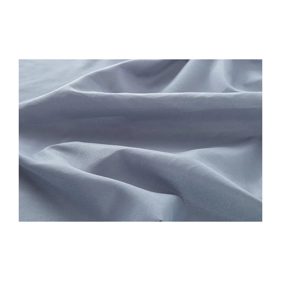Todocama – Juego de Sábanas de 4 Piezas - 5003 - Sábana Bajera Ajustable - Encimera - Dos Fundas de Almohada de 50x80cm. (Cama 90x190/200 cm, Azul Grisáceo)