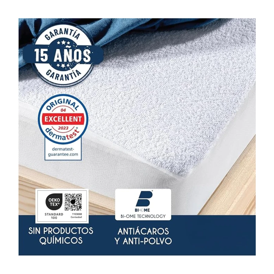 Dreamzie - Protector Colchón 150x200 - Cubre Colchon Impermeable