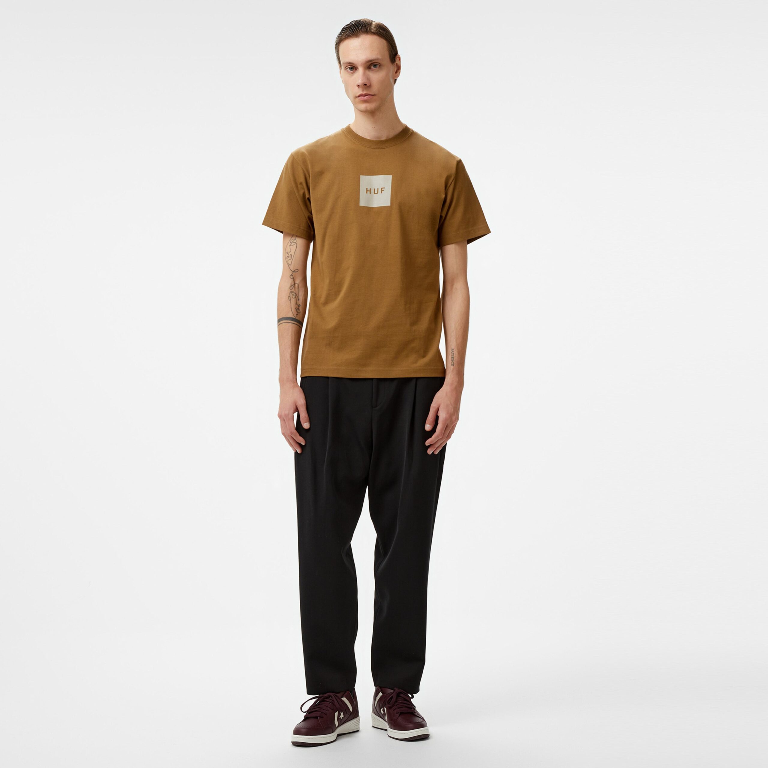 تیشرت مردانه قهوهای HUF Set Box S/S - تصویر 3