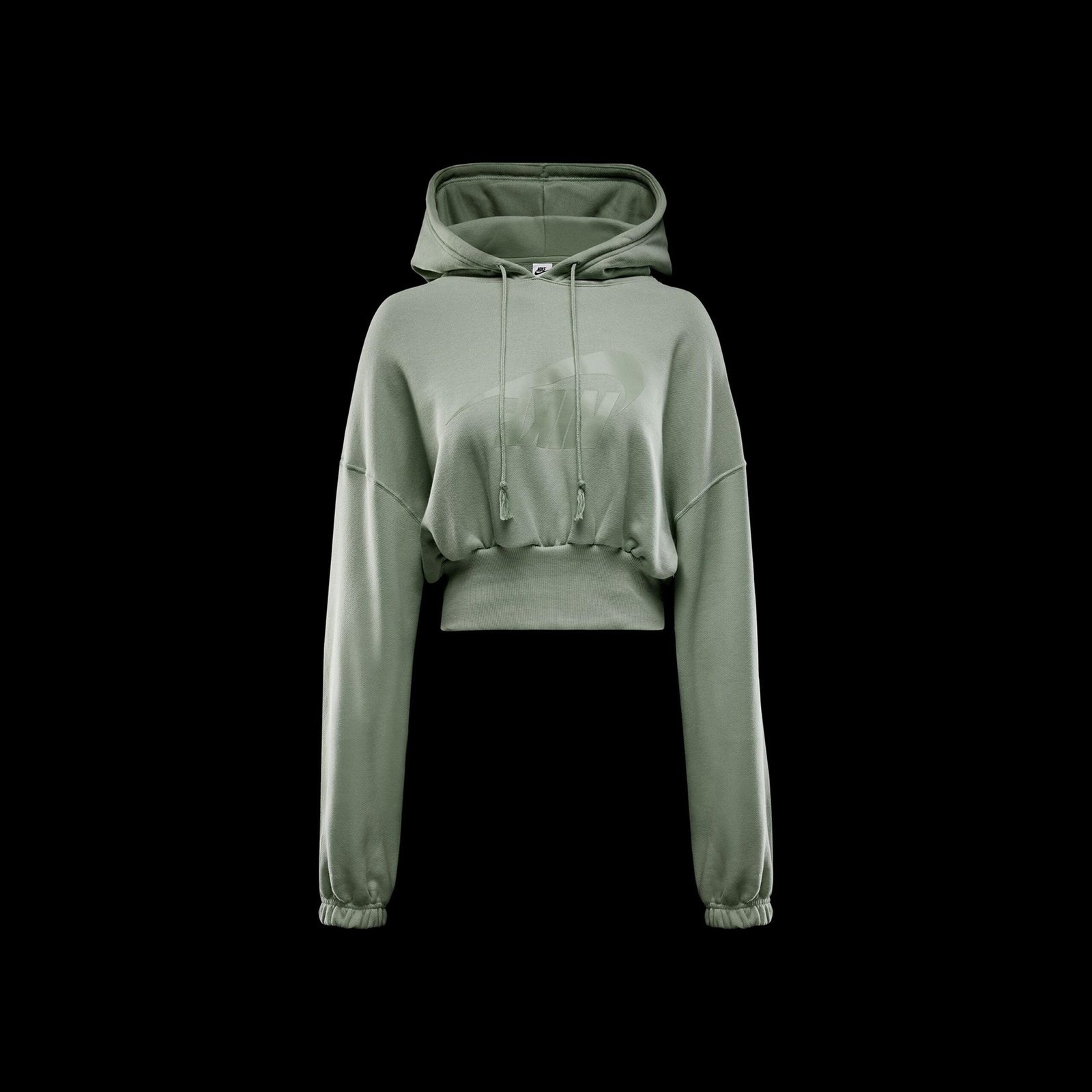 Nike - سویشرت ورزشی زنانه نایک سایز بزرگ مدل Fleece Cropped - تصویر 5