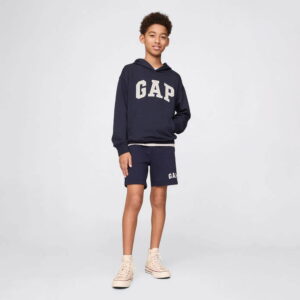 GAP - شلوارک بچهگانه گپ مدل French Terry Relaxed Fit سرمهای