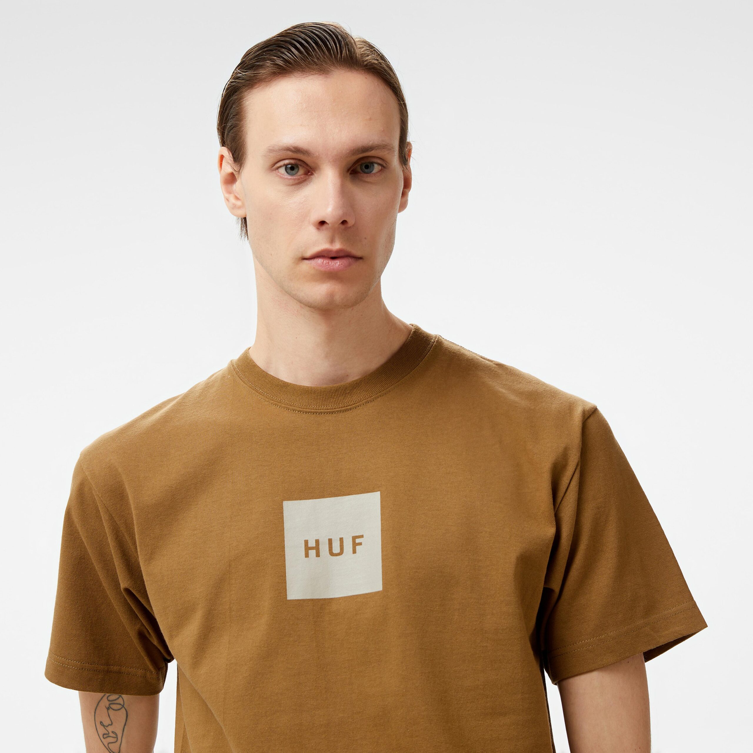 تیشرت مردانه قهوهای HUF Set Box S/S - تصویر 4
