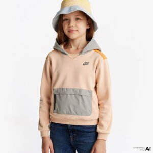 Nike - سویشرت بچه‌گانه نایک مدل Future Utility قهوه‌ای