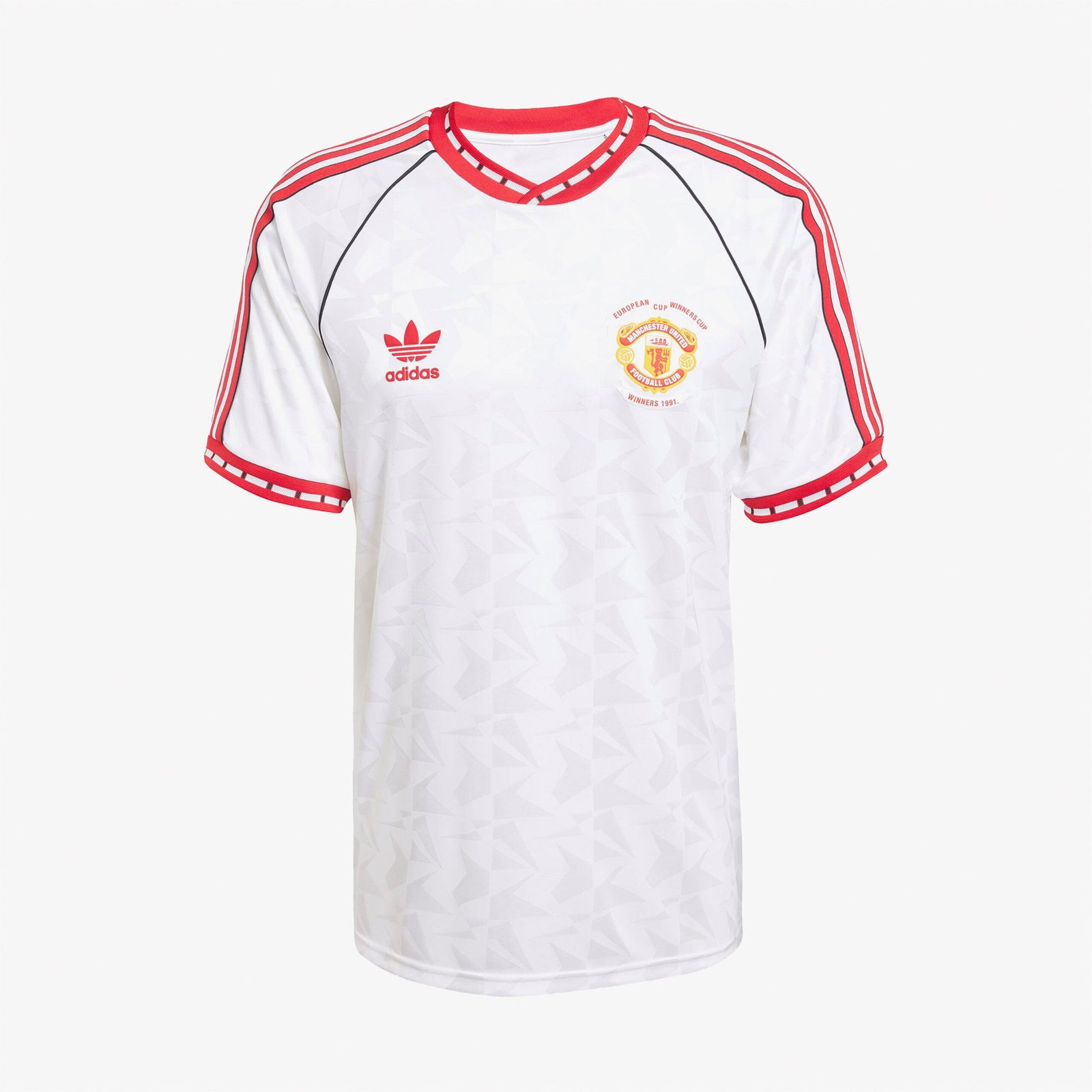 تی شرت مردانه آدیداس مدل Manchester United Retro White - تصویر 5