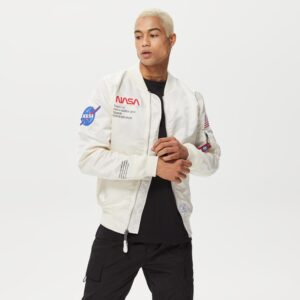 Alpha Industries NASA - کاپشن سفید مردانه ناسا از آلفا اینداستریز