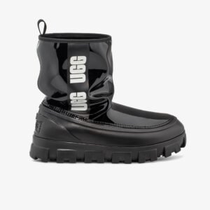 چکمههای مشکی زنانه UGG Classic Brellah Mini