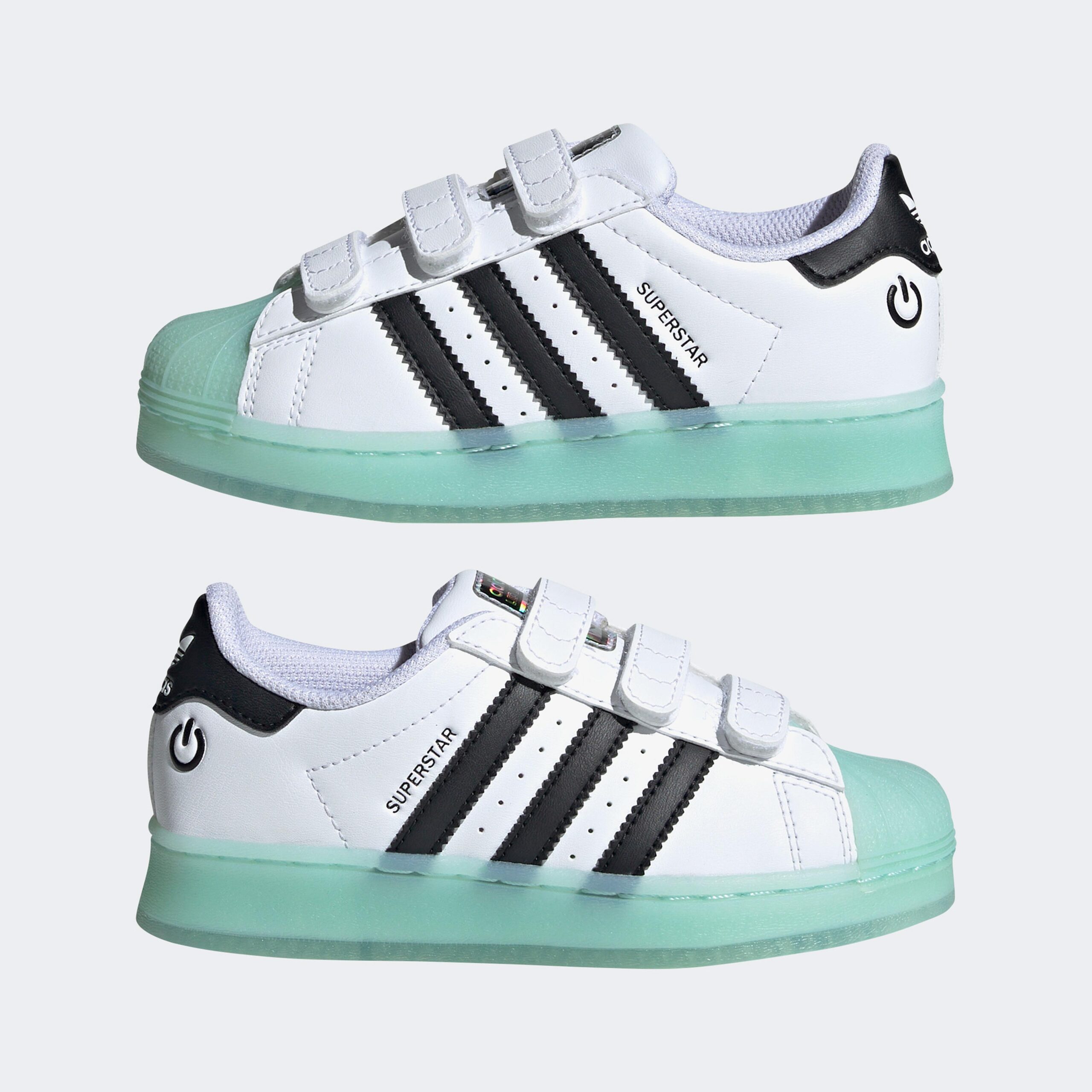 Adidas - کفش ورزشی بچهگانه آدیداس مدل Superstar LED Light سفید - تصویر 6