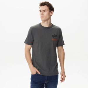 Alpha Industries Nasa - تی‌شرت خاکستری مردانه‌ی ناسا از آلفا اینداستریز