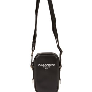 Dolce&Gabbana - کیف چرمی مردانه طرح لوگو مشکی