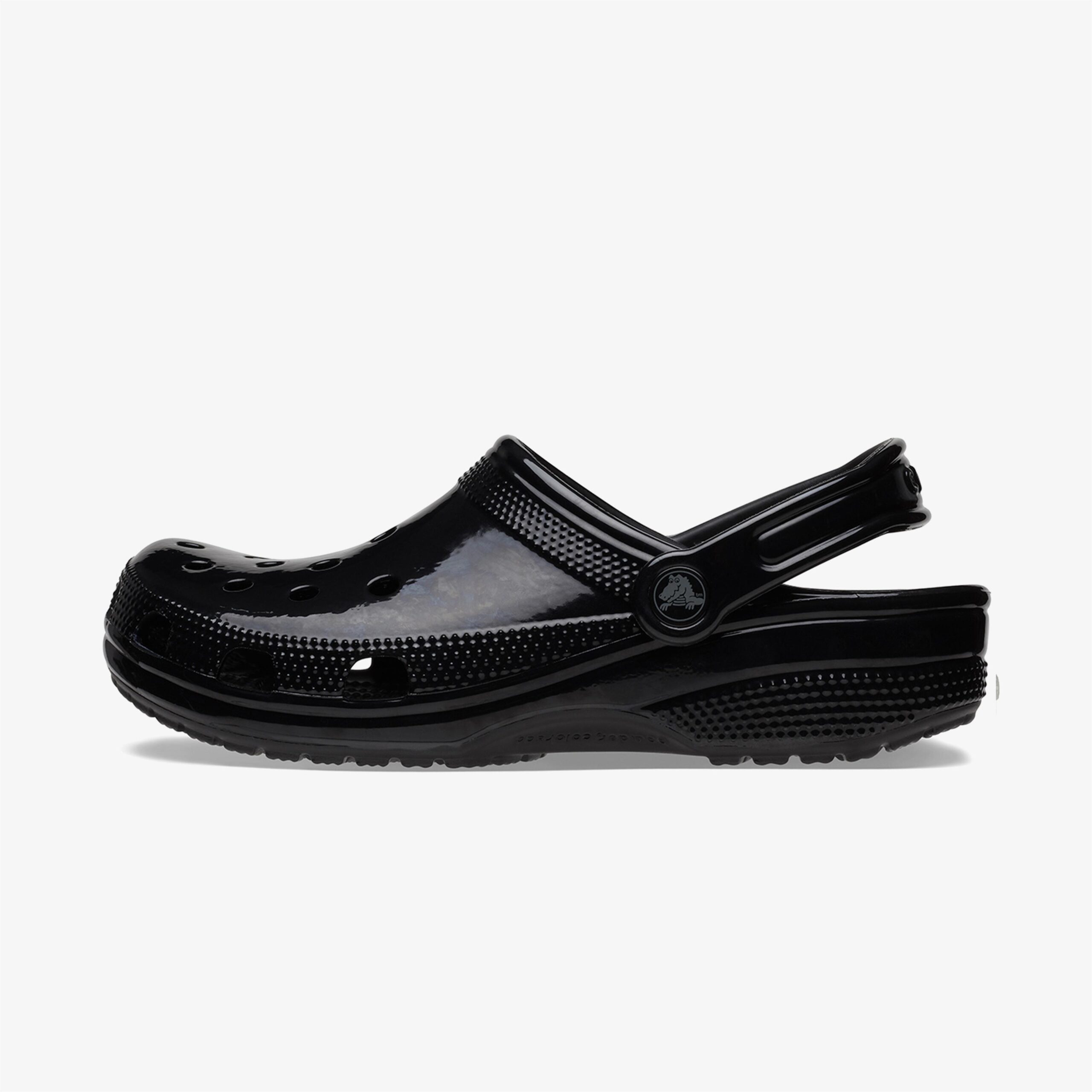 صندلهای مشکی زنانه Crocs Classic High Shine - تصویر 4