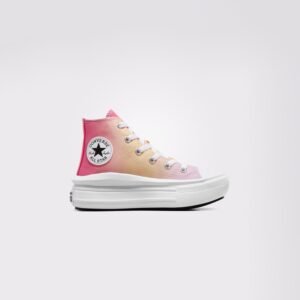 کفش کتانی کانورس چاک تیلور آل استار مدل Move Baby Pink Platform
