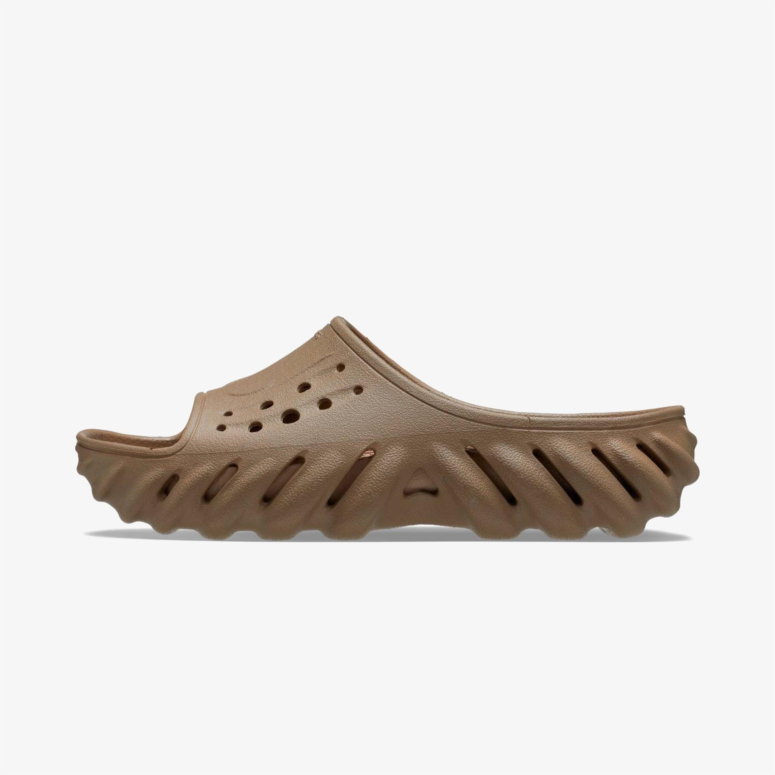 دمپایی قهوهای Crocs Echo Slide Unisex - تصویر 4