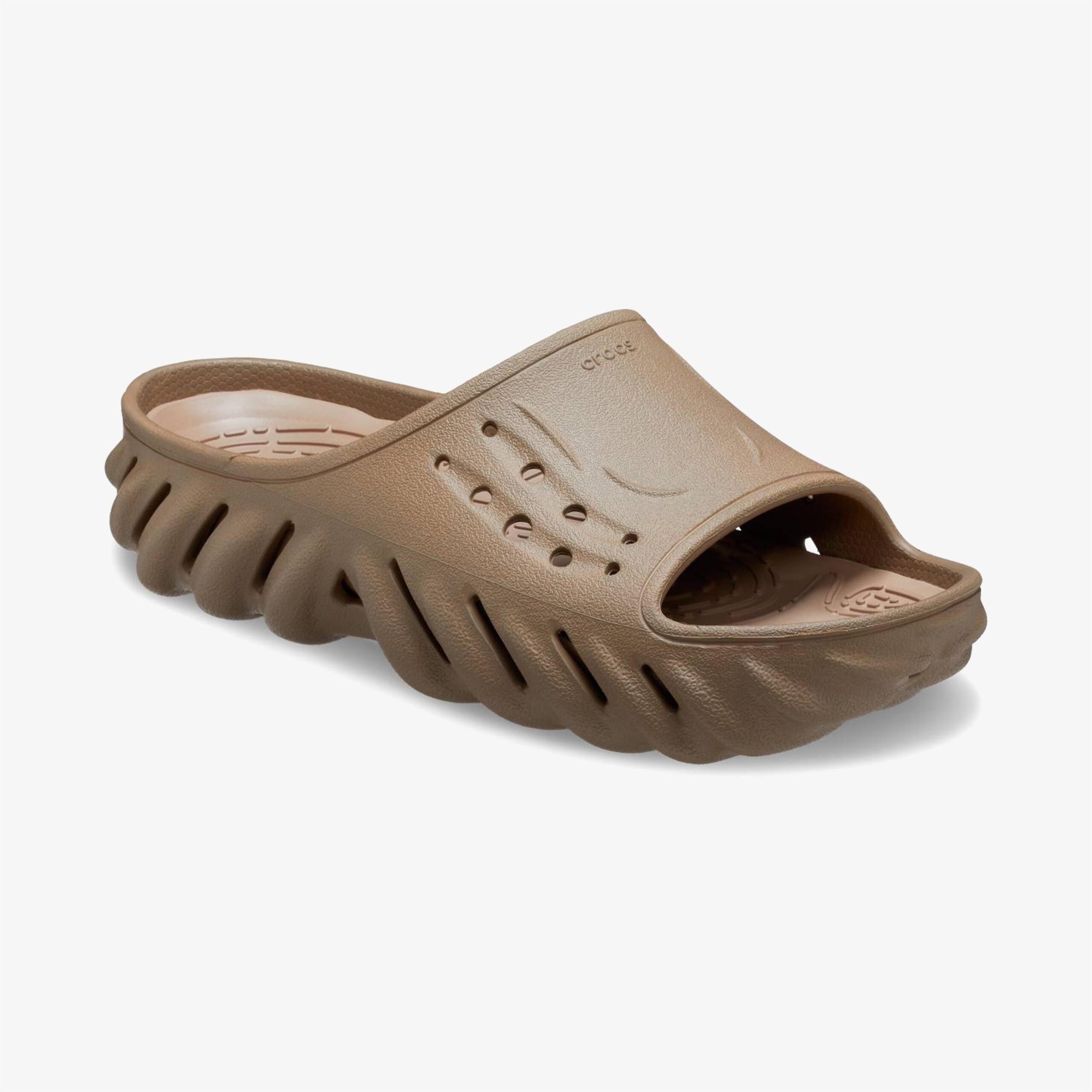 دمپایی قهوهای Crocs Echo Slide Unisex - تصویر 2