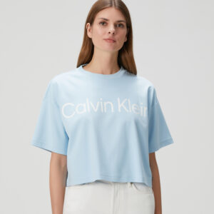 Calvin Klein - تی‌شرت طرح لوگوی آبی Boxy Fit کلوین کلین