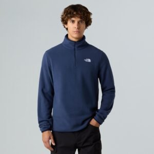 تاپ پشمی سرمه‌ای زیپ‌دار North Face Glacier